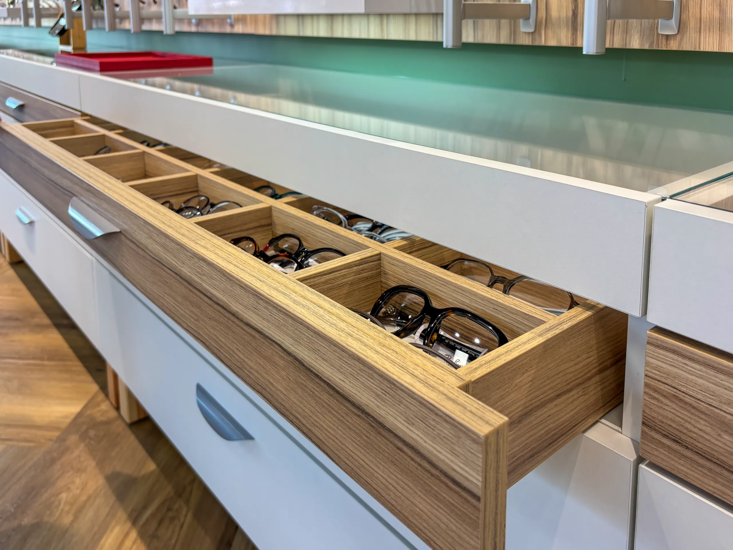 Tirroir presentation de lunettes